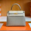 mmexport1677125592065-1024x768-2 Hermes Kelly Epsom Etoupe Grey Gold Hardware 25cm Full Handmade