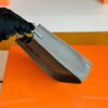 Hermes Mini Evelyne Togo 8F tinware grey Silver Hardware 16cm Full Handmade