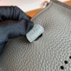 Hermes Mini Evelyne Togo 8F tinware grey Silver Hardware 16cm Full Handmade