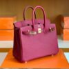 Hermes Birkin Togo K1 garnet red Gold Hardware 25cm Full Handmade