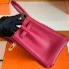 Hermes Birkin Togo K1 garnet red Gold Hardware 25cm Full Handmade