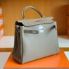 mmexport1677126896681-1024x776-1 Hermes Kelly Togo Etoupe Grey Gold Hardware 28cm Full Handmade