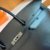 Hermes Birkin Box so Black Silver Hardware 40cm Full Handmade