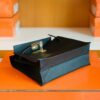 Hermes Kelly dance Evercolor Black Gold Hardware 22cm Full Handmade