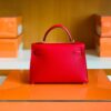 mmexport1677127374789-1024x768-1 Hermes Mini Kelly Epsom Bright Red Gold Hardware 19cm Full Handmade