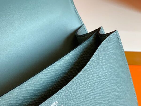 Hermes Constance Epsom 63 Vert Amande Silver Hardware 18cm Full Handmade
