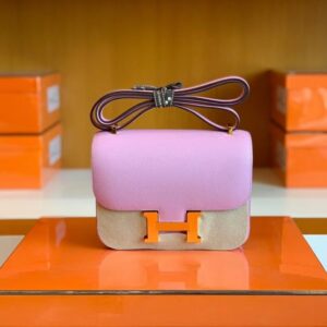 Hermes Constance Epsom X9 mallow purple Gold Hardware 18cm Full Handmade