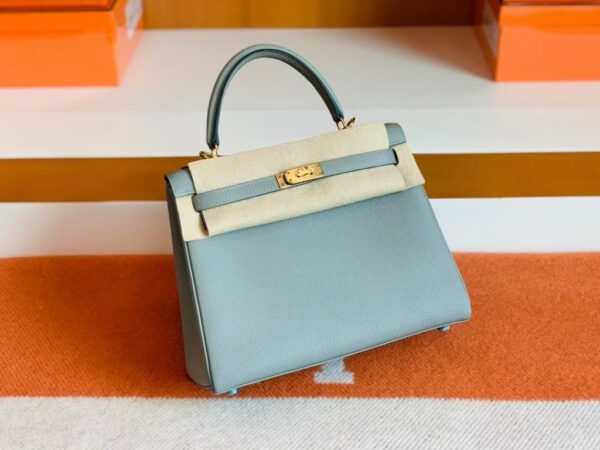 mmexport1679281150149-1024x768-2 Hermes Kelly Togo Gull grey Gold Hardware 25cm Full Handmade