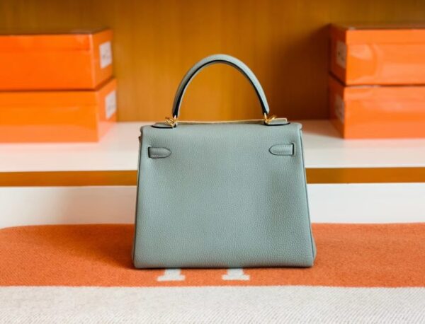 mmexport1679281153076-1024x781-1 Hermes Kelly Togo Gull grey Gold Hardware 25cm Full Handmade