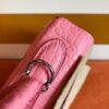 Hermes Kelly Matte Alligator 5P sakura pink Silver Hardware 25cm Full Handmade