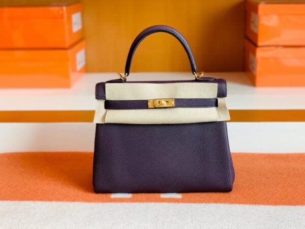 mmexport1679281211662-1024x768-1 Hermes Kelly Togo 59 grape purple Gold Hardware 25cm Full Handmade