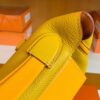 Hermes Kelly 2424 taurillon Leather 9D Amber yellow Gold Hardware 29cm Full Handmade