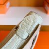 mmexport1679281845379-768x1024-1 Hermes Mini Kelly Pochette Matte alligator crocodile 8L Creamy White Gold Hardware 22cm Full Handmade