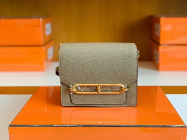 mmexport1679281909852-1024x768-2 Hermes Roulis Evercolor S2 Trench Grey Gold Hardware 18cm Full Handmade