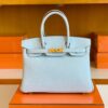 mmexport1679282863078-1024x777-2 Hermes Birkin Togo T0 Light Blue Gold Hardware 30cm Full Handmade