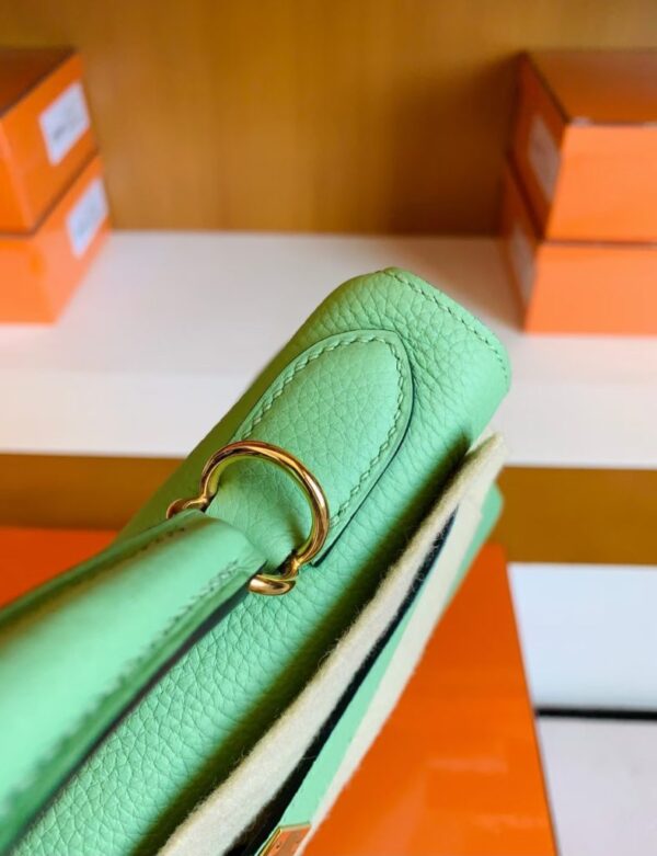 mmexport1679282960987-787x1024-1 Hermes Kelly Togo 3i Avocado green Gold Hardware 28cm Full Handmade