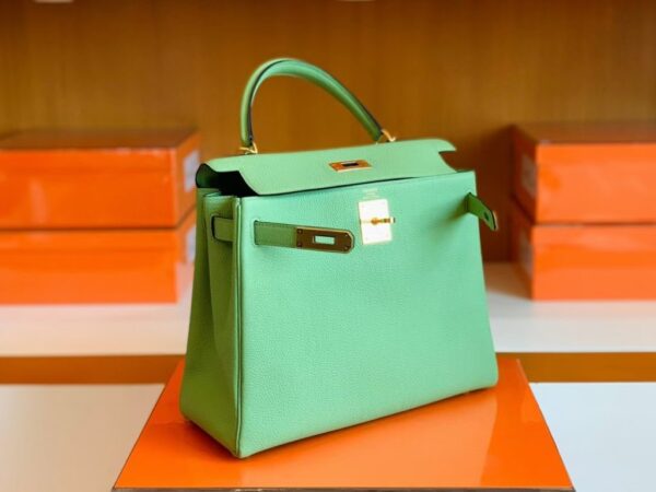 mmexport1679282962522-1024x768-1 Hermes Kelly Togo 3i Avocado green Gold Hardware 28cm Full Handmade