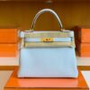 mmexport1679282979894-1024x768-2 Hermes Kelly Togo T0 Light Blue Gold Hardware 28cm Full Handmade