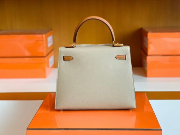 mmexport1679283067895-1024x768-1 Hermes Kelly Epsom S2 Trench Grey & 37 Golden Brown Gold Hardware 25cm Full Handmade
