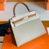 mmexport1679283069486-1024x768-1 Hermes Kelly Epsom S2 Trench Grey & 37 Golden Brown Gold Hardware 25cm Full Handmade