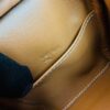 Hermes Mini Lindy TC Leather Golden Brown Silver Hardware 19cm Full Handmade