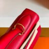 Hermes Kelly Epsom Leather Q5 Bright Red Gold Hardware 28cm Full Handmade