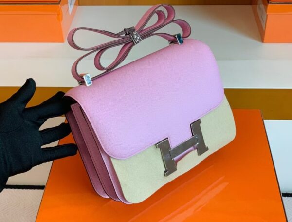 mmexport1679967260196-1024x777-1 Hermes Constance Epsom Leather mallow purple Silver Hardware 24cm Full Handmade