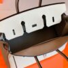 Hermes Birkin Togo Creamy White & gris ashpite Silver Hardware 25cm Full Handmade