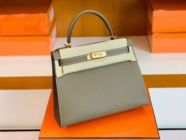 mmexport1681810133955-1024x768-1 Hermes Kelly Epsom Etoupe Grey Gold Hardware 28cm Full Handmade