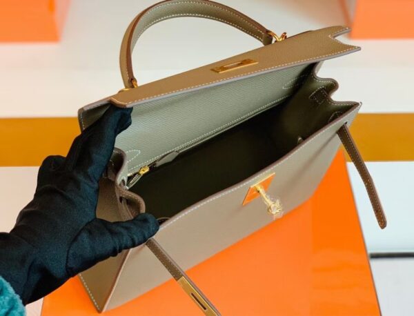 mmexport1681810142335-1024x781-1 Hermes Kelly Epsom Etoupe Grey Gold Hardware 28cm Full Handmade