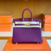 Hermes Birkin Swift actiniae purple Gold Hardware 25cm Full Handmade