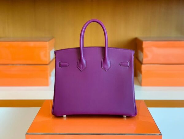 Hermes Birkin Swift actiniae purple Gold Hardware 25cm Full Handmade