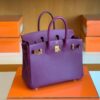 Hermes Birkin Swift actiniae purple Gold Hardware 25cm Full Handmade
