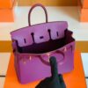 Hermes Birkin Swift actiniae purple Gold Hardware 25cm Full Handmade