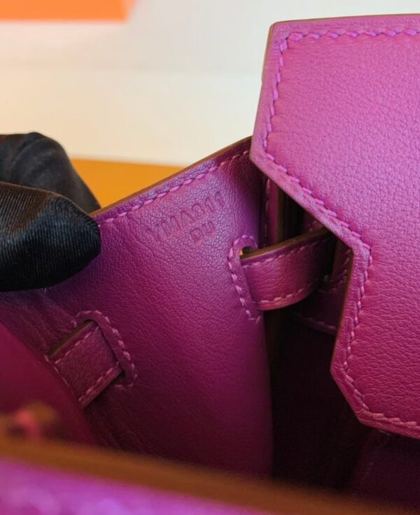 Hermes Birkin Swift actiniae purple Gold Hardware 25cm Full Handmade