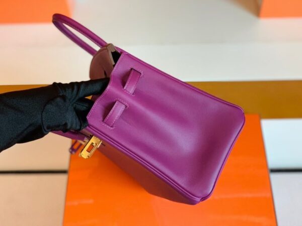 Hermes Birkin Swift actiniae purple Gold Hardware 25cm Full Handmade