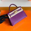 Hermes Mini Kelly Epsom P9 actiniae purple Gold Hardware 19cm Full Handmade