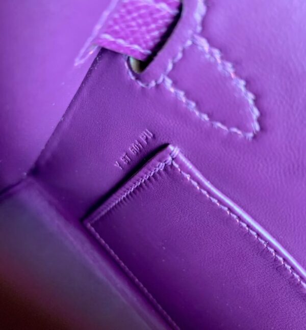 Hermes Mini Kelly Epsom P9 actiniae purple Gold Hardware 19cm Full Handmade