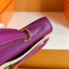 Hermes Mini Kelly Epsom P9 actiniae purple Gold Hardware 19cm Full Handmade