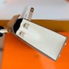 Hermes Kelly Epsom Creamy White & s2 Trench Grey Gold Hardware 25cm Full Handmade