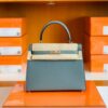 mmexport1686297599196-1024x793-1 Hermes Kelly Epsom 63 Almond green Silver Hardware 25cm Full Handmade