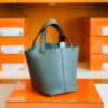 Hermes Picotin TC 63 Almond green Silver Hardware 18cm Full Handmade