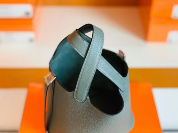 Hermes Picotin TC 63 Almond green Silver Hardware 18cm Full Handmade