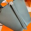 Hermes Picotin TC 63 Almond green Silver Hardware 18cm Full Handmade