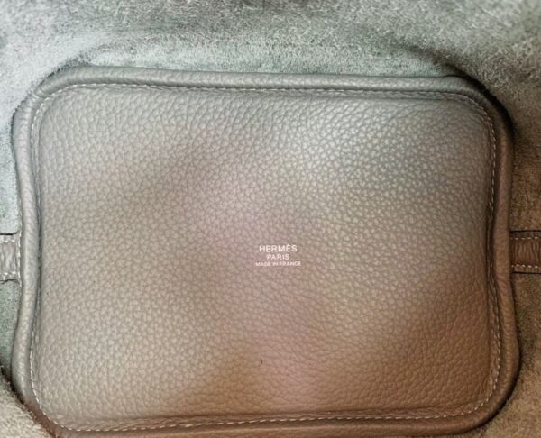 Hermes Picotin Togo m8 Griss Asphalte Silver Hardware 18cm Full Handmade