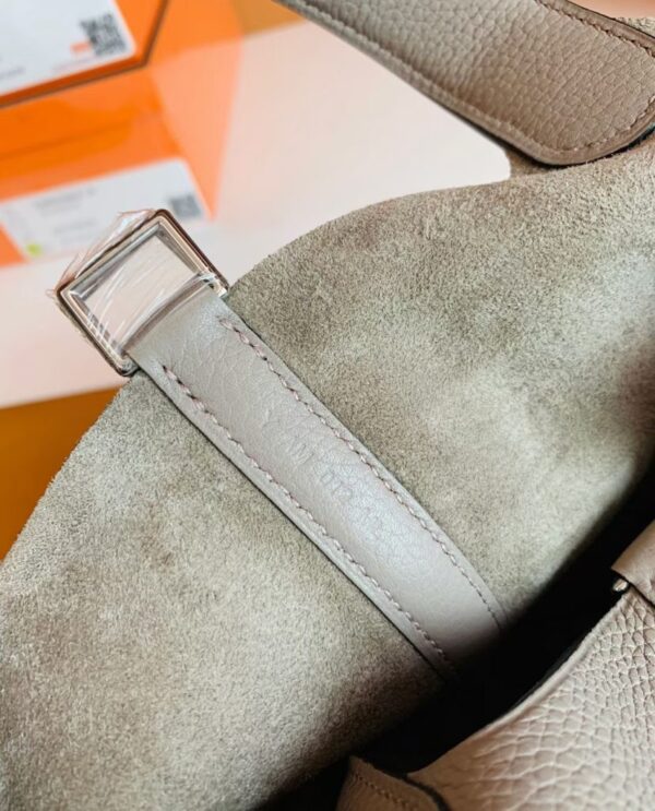 Hermes Picotin Togo m8 Griss Asphalte Silver Hardware 18cm Full Handmade
