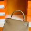 Hermes Kelly Togo CK18 Etoupe Grey Gold Hardware 25cm Full Handmade