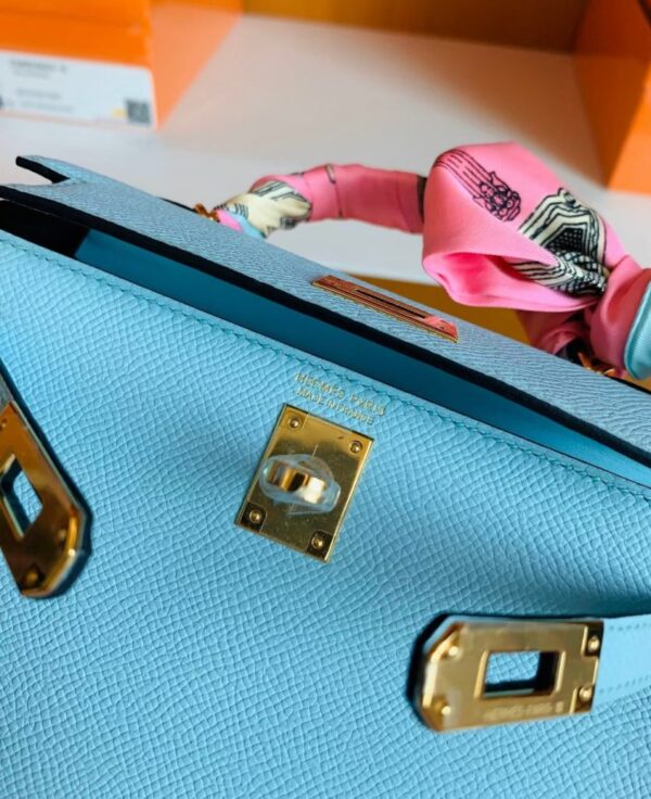 mmexport1686299040996-835x1024-1 Hermes Mini Kelly Epsom 6u Light Blue Gold Hardware 19cm Full Handmade