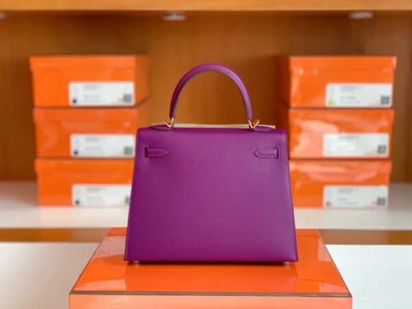 Hermes Kelly Epsom p9 actiniae purple Gold Hardware 25cm Full Handmade