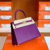 Hermes Kelly Epsom p9 actiniae purple Gold Hardware 25cm Full Handmade